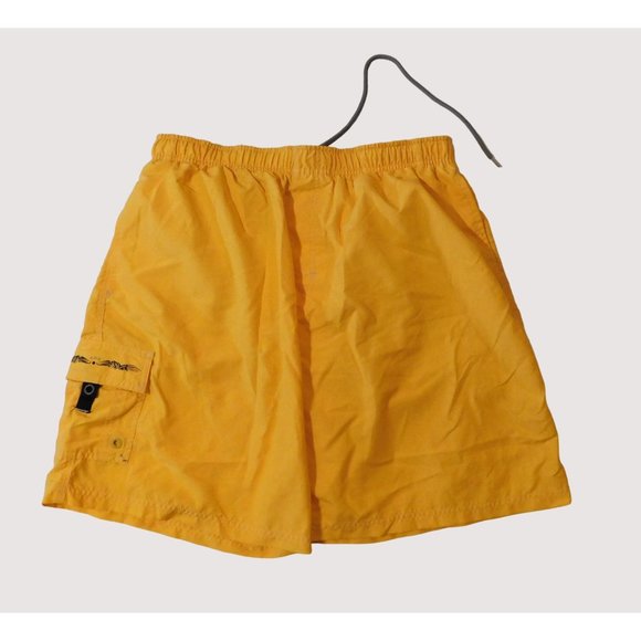 Newport Blue Swim Shorts XL Yellow Mesh Lining Pockets NPB Polyester - Picture 5 of 6